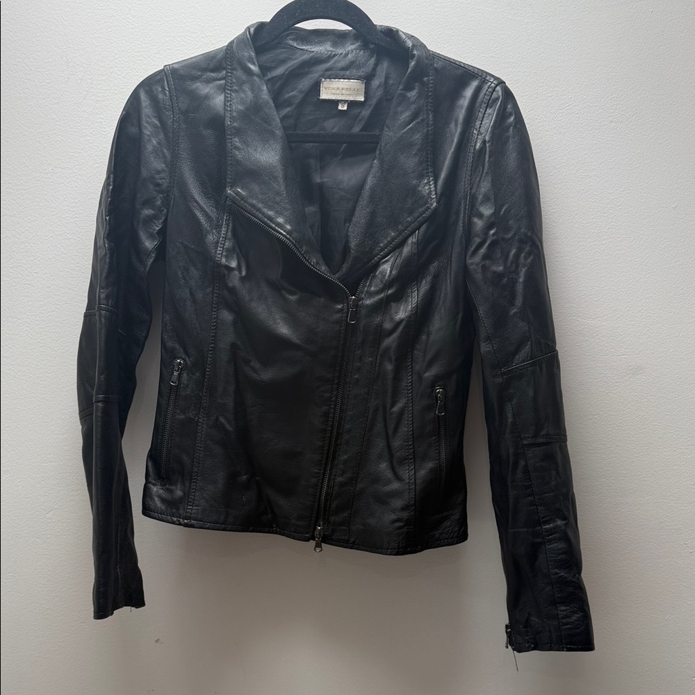 Vera Pelle Black Jacket Made in Italy